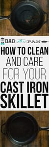 How To Clean And Care For Your Cast Iron Skillet pinterest