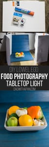DIY Lowel EGO Tabletop Light Food Photography Pin