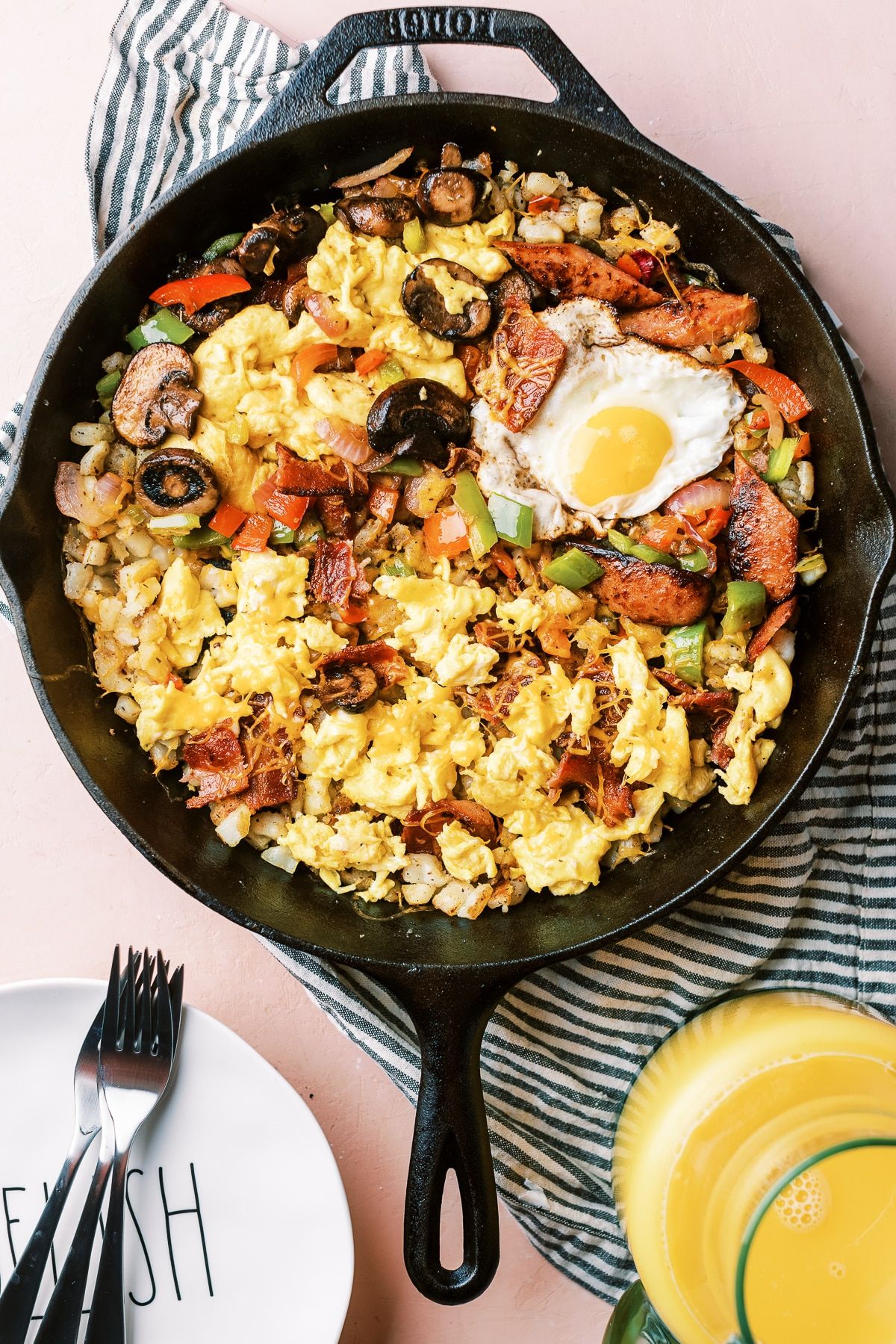 Breakfast Skillet: 6 Ingredients, 2 Ways {VIDEO} - The Recipe Rebel