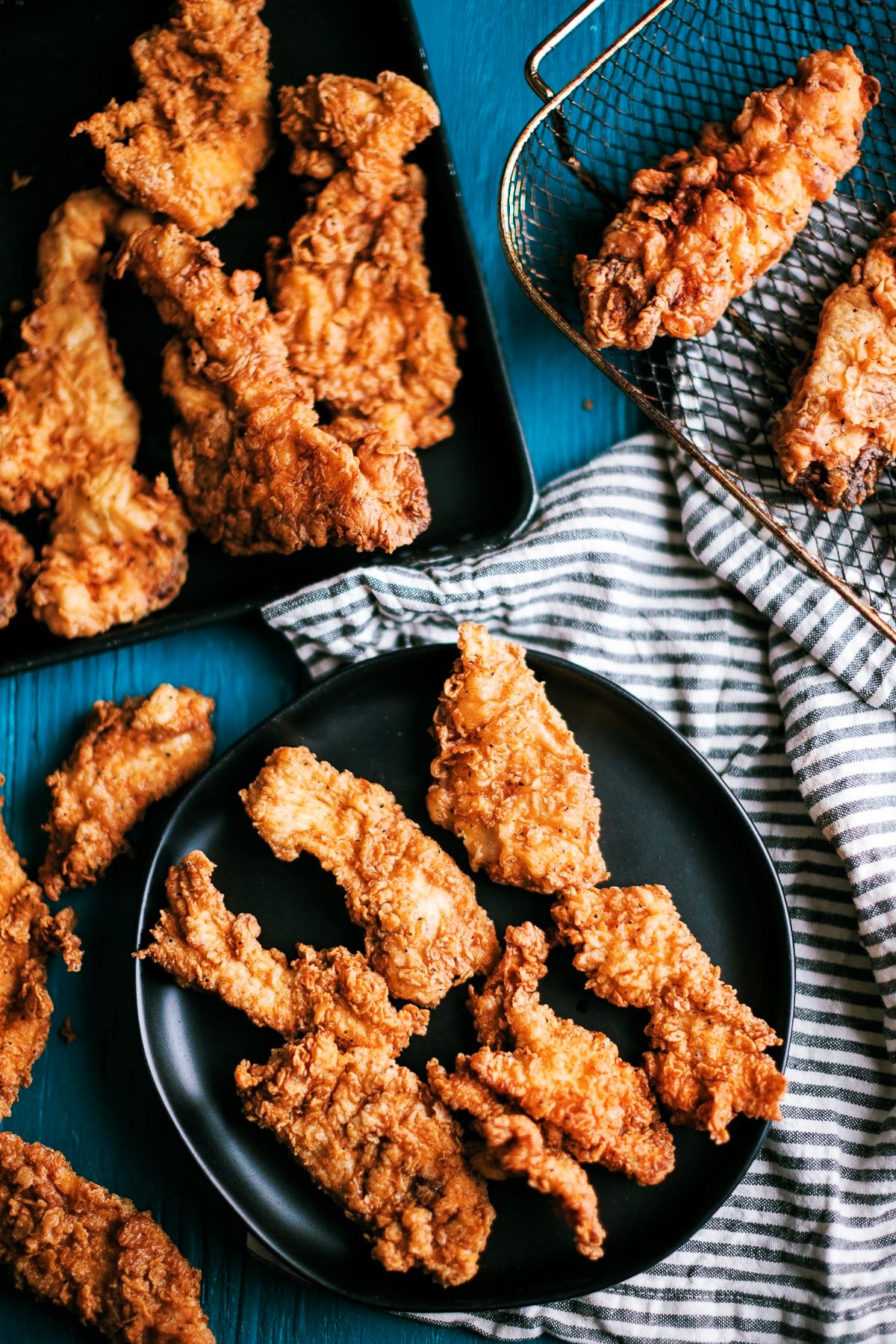 Crispy Fried Chicken Tenders - LIKE POPEYES - Dad With A Pan