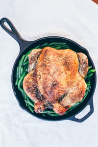 Crispy Herb Roasted Chicken and Green Beans 12