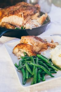 Crispy Herb Roasted Chicken and Green Beans 25