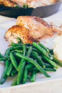Crispy Herb Roasted Chicken and Green Beans 27
