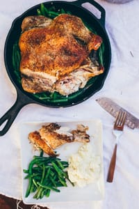 Crispy Herb Roasted Chicken and Green Beans 28