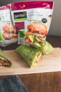 Meatless Turkey Veggie Wrap 13