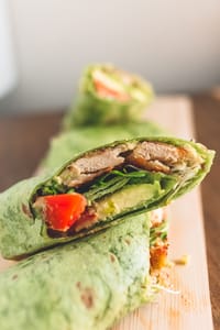 Meatless Turkey Veggie Wrap 20