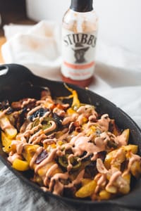 Texas Sriracha Chicken Nacho Fries 26