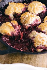 Blackberry Cobbler Bisquit Skillet 115