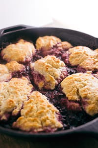 Blackberry Cobbler Bisquit Skillet 204