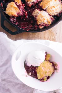 Blackberry Cobbler Bisquit Skillet 210