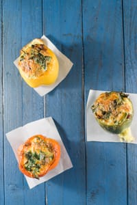 Bacon Egg Spinach Stuffed Bellpeppers 10