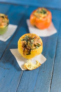 Bacon Egg Spinach Stuffed Bellpeppers 12