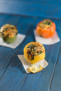 Bacon Egg Spinach Stuffed Bellpeppers 14