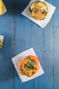 Bacon Egg Spinach Stuffed Bellpeppers 8