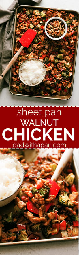 Walnut chicken with classic Asian cuisines flavors all cooked in one pan. #Walnuts were made for this recipe! @CAWalnuts #CAWalnutsPartner 