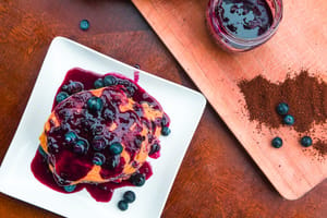 Blueberry Coffee Pancakes 16