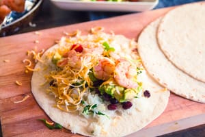 Grilled Lemon Garlic Shrimp Burrito 10