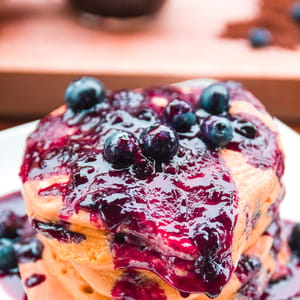 Blueberry Coffee Pancakes 1 2