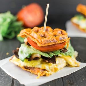 Sweet Potatoe Waffle Breakfast Sandwich 7