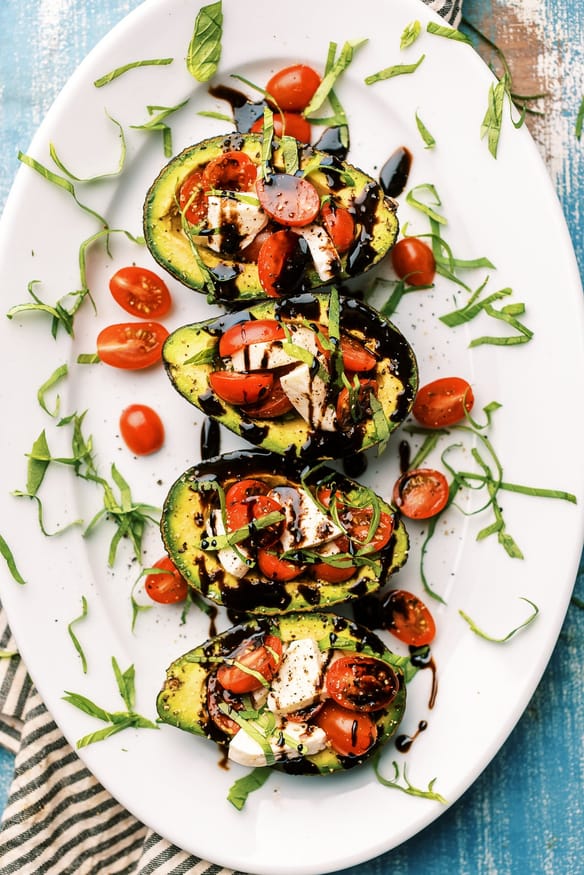 Bacon Avocado Cups with Balsamic Glaze - Primally Inspired