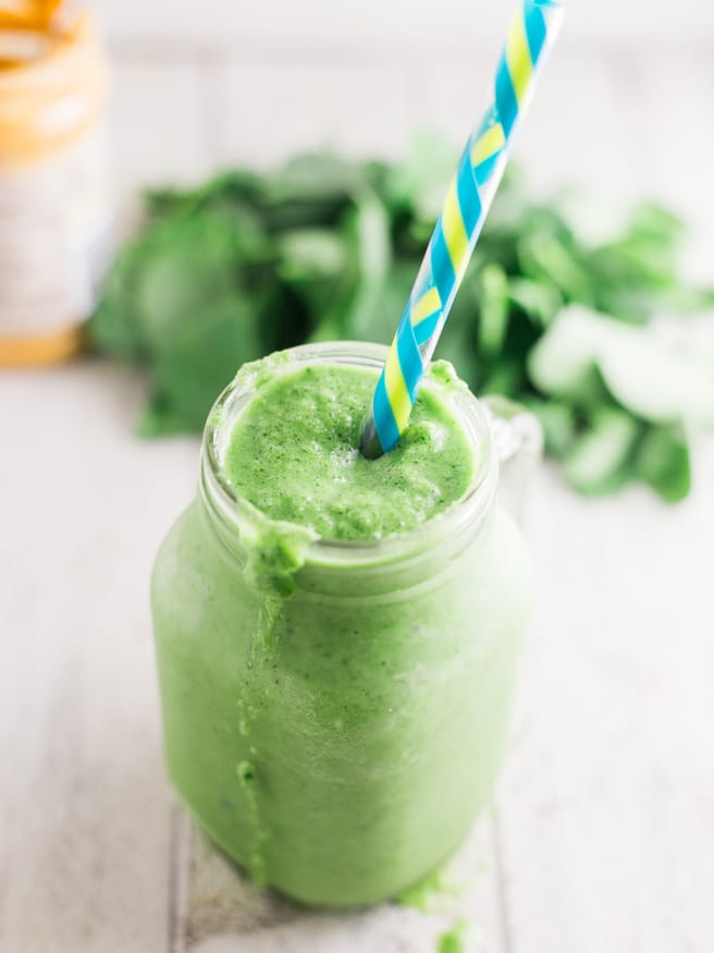 Apple Spinach Protein Smoothie 8