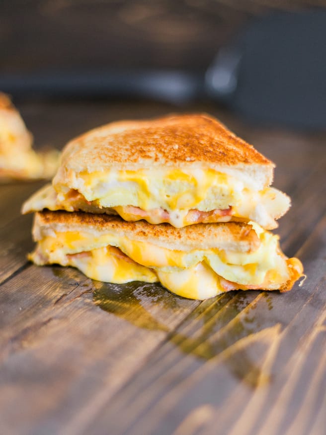 Breakfast Grilled Cheese Sandwich - Dad With A Pan