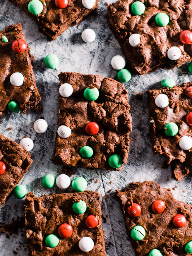 Mint M&M Brownies