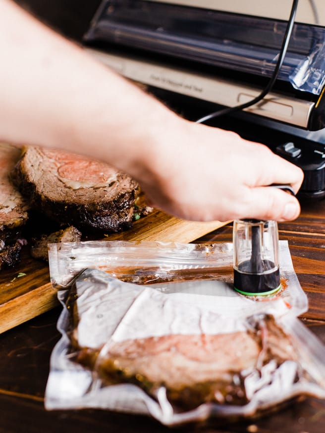 Vacuum sealing best sale meat with marinade