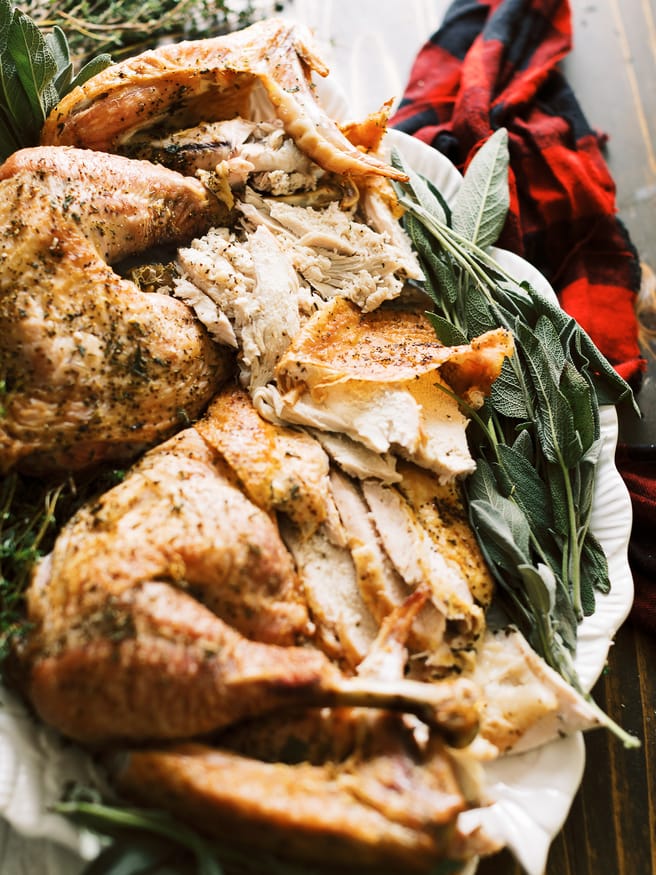 Spatchcock Turkey is the easiest and fastest way to cook your Thanksgiving turkey. It comes out perfectly cooked and is juicy and flavorful. 