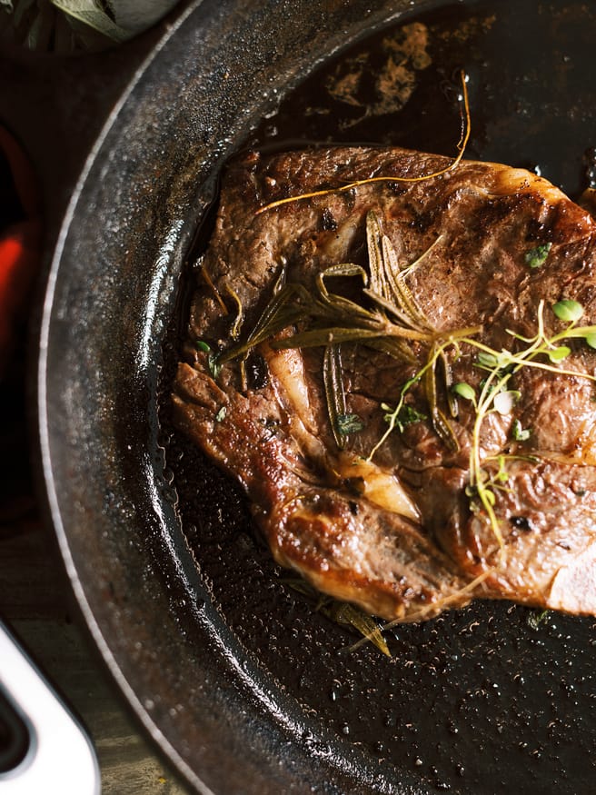 Sous-Vide Rib Eye with Rosemary and Herb seasoning - Dad With A Pan