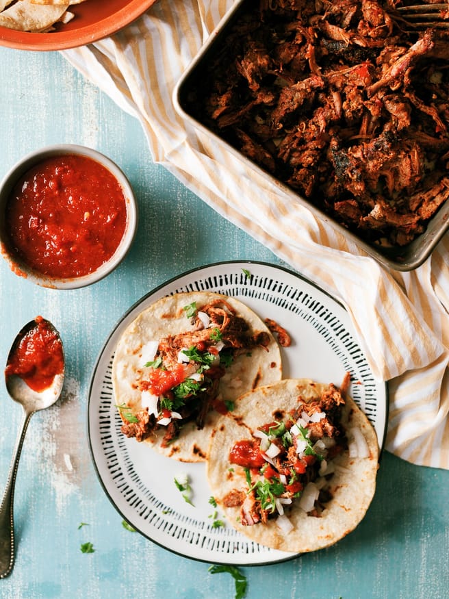 Smokey Barbacoa cooked low and slow on my weber kettle. Makes great barbacoa tacos and anything else your imagination and come up with!