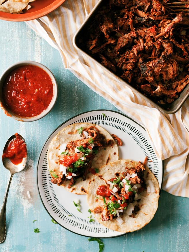 Smoked Barbacoa Tacos on a Weber Kettle - Dad With A Pan