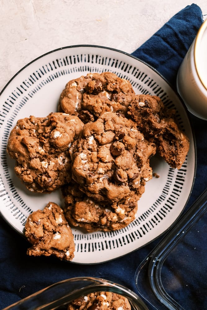 Hot Chocolate Cookies, infused with the rich, comforting flavors of hot chocolate mix and mini marshmallow bits. Perfect for cozy winter evenings, these cookies offer a chewy, chocolatey treat that's sure to warm your heart and tickle your taste b