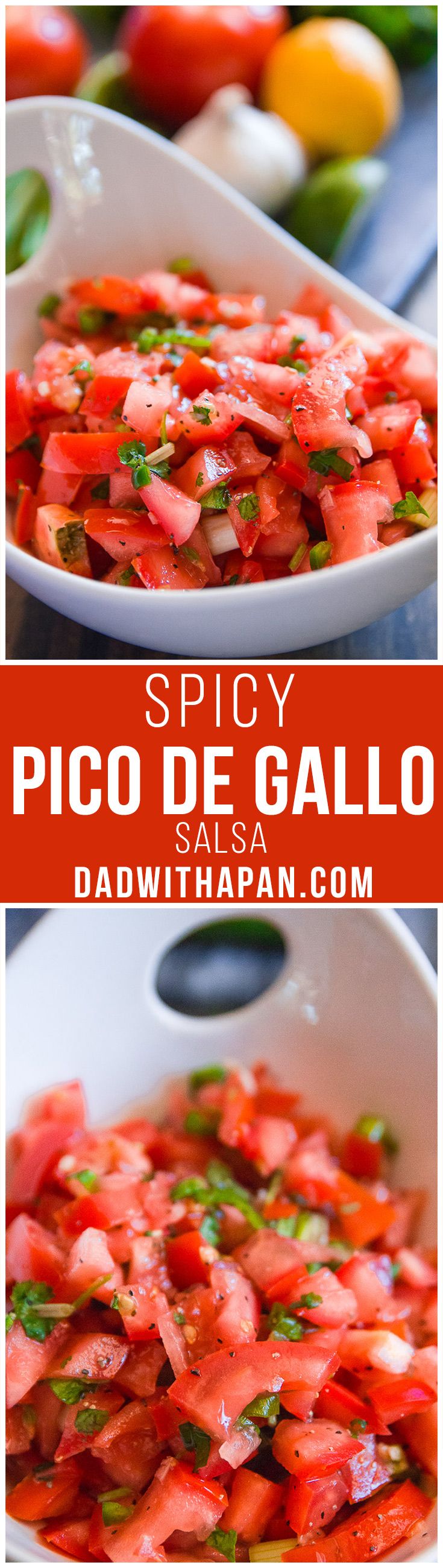 Spicy Pico De Gallo #Salsa #Tomatoes #Jalapeno