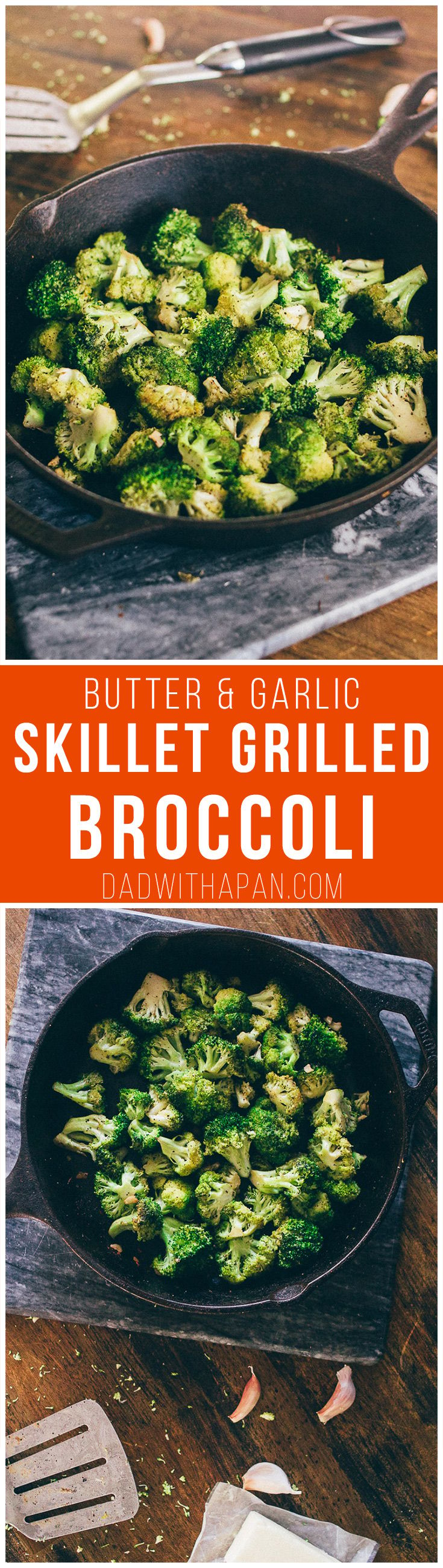 Butter and Garlic Grilled Broccoli #Vegetarian #Grilled