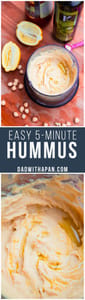 Easy 5 Minute Hummus Pin