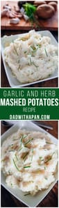 Garlic And Herb Mashed Potatoes Pin