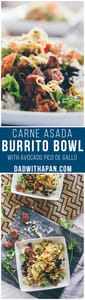 carne asada burrito bowl pin