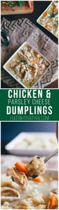 Chicken And Parsley Cheese Dumplings pin