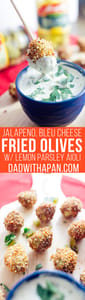 Bleu Cheese Fried Olives Aioli pin