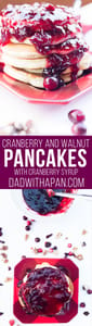 Cranberry Walnut Pancakes Syrup Pin