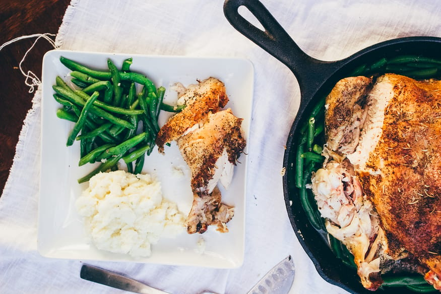 Crispy Herb Roasted Chicken and Green Beans 29
