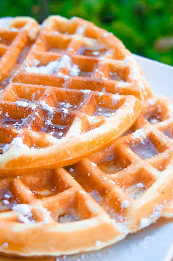 No Butter Buttermilk Waffles