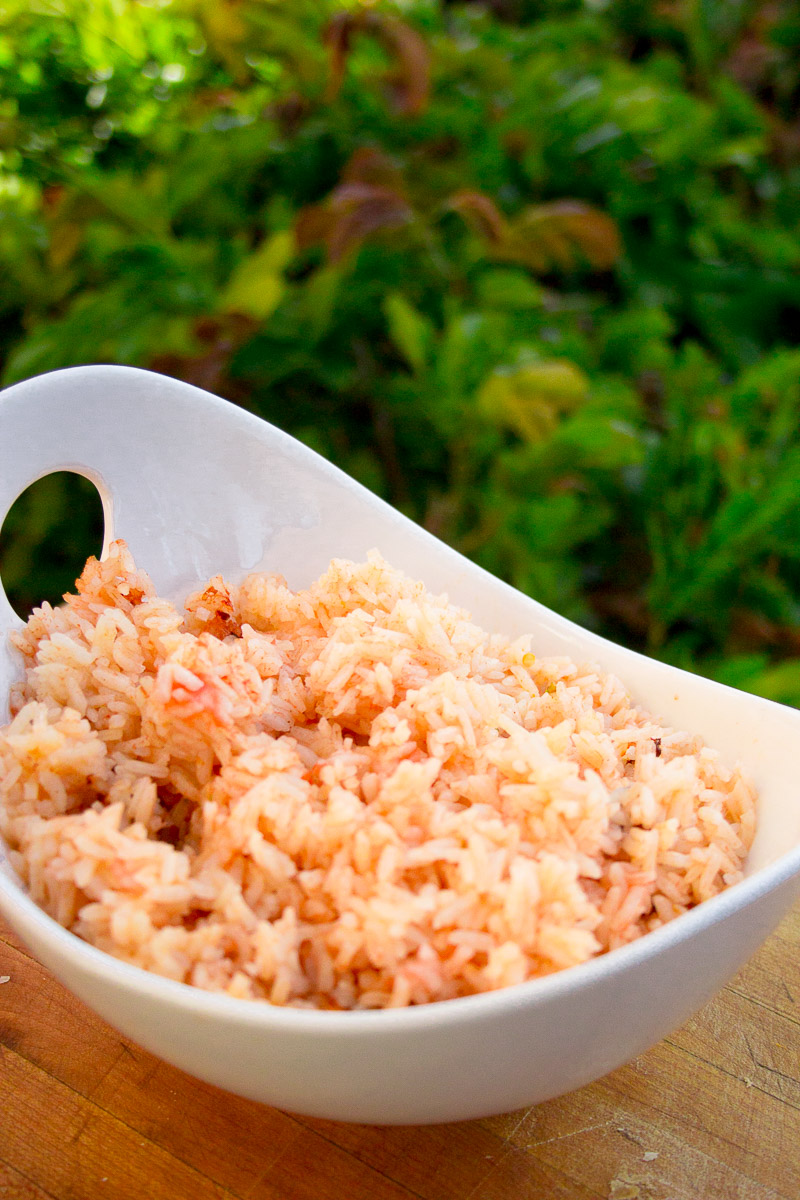 Quick and Easy Spanish Rice In The Rice Cooker - Dad With A Pan