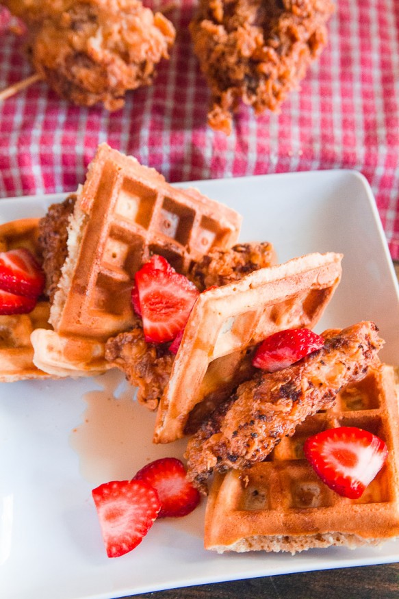 Skillet Fried Chicken And Waffles