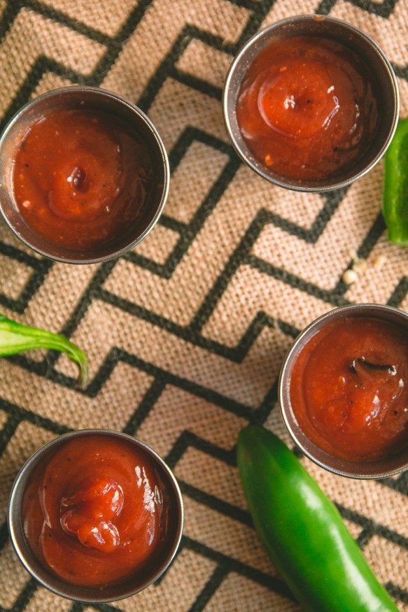 Easy Roasted Jalapeno Ketchup #Spicy #Jalapeno #Ketchup