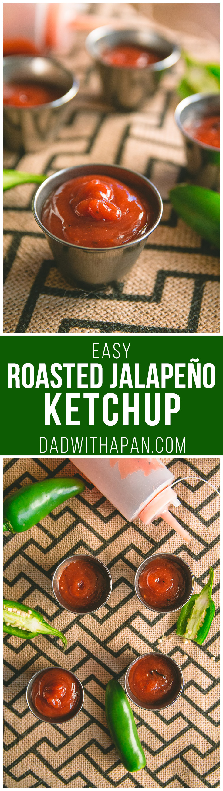 Easy Roasted Jalapeno Ketchup #Spicy #Jalapeno #Ketchup