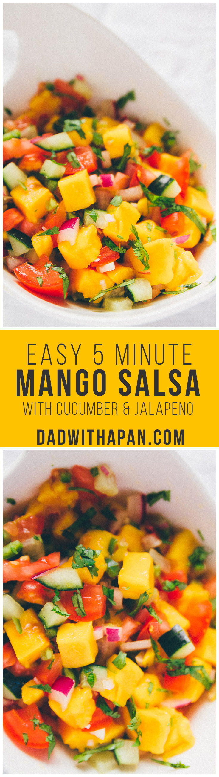 Cucumber Mango Salsa #Spicy #Mango #Salsa