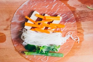 Tofu Spring Rolls Spicy Peanut Sauce 14
