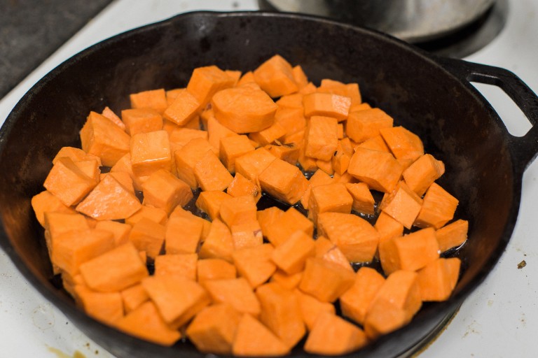 Sweet Potato Breakfast Skillet with Egg White Scramble Dad With A Pan